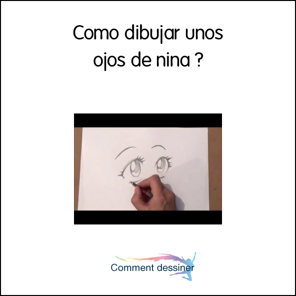 Como dibujar unos ojos de niña